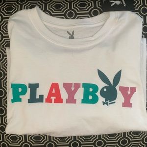 ❌SOLD❌ cropped playboy shirt